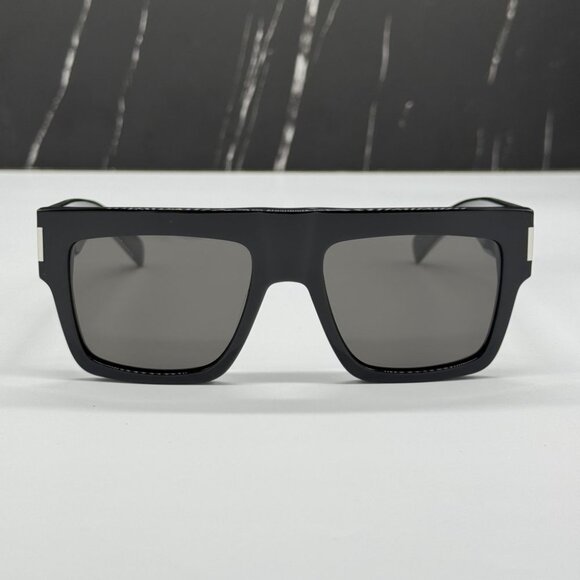 NEW SL628 001 SAINT LAURENT SQUARE BLACK UNISEX SL 628 001 SUNGLASSES - Picture 4 of 10